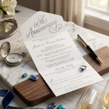 Elegante 60º Aniversário de Casamento Diamante em 