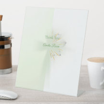 Elegante abstrato floral Pedestal Cross baptism