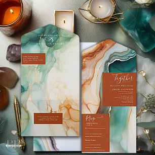 Elegante Agate Terracotta, Abstrato moderno
