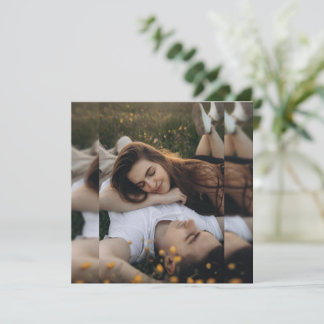 Elegante Agradecimento de Casamento Floral em Aqua