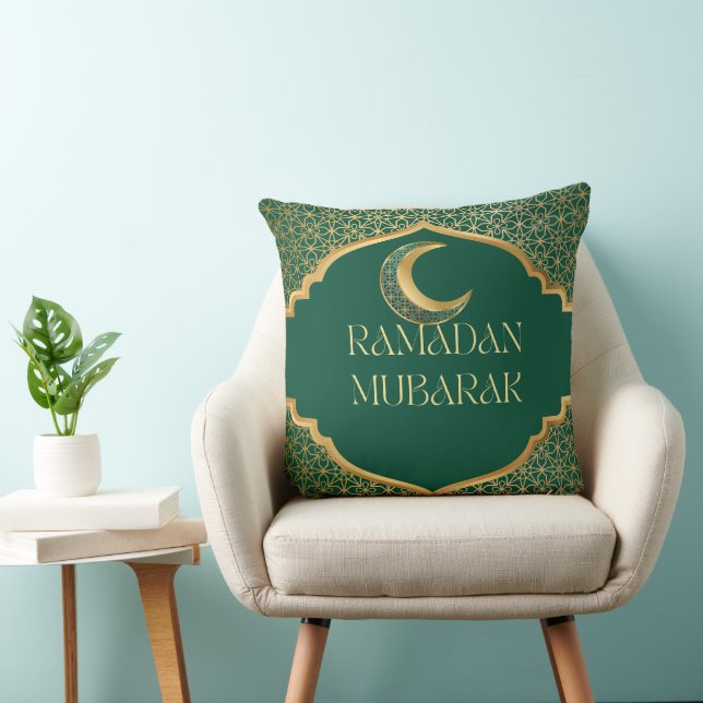 Elegante Almofada de Lançamento Ramadan Mubarak (Cadeira)