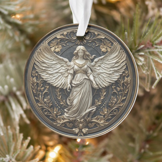 Elegante Anjo da Guarda Enfeite de Natal (Árvore)