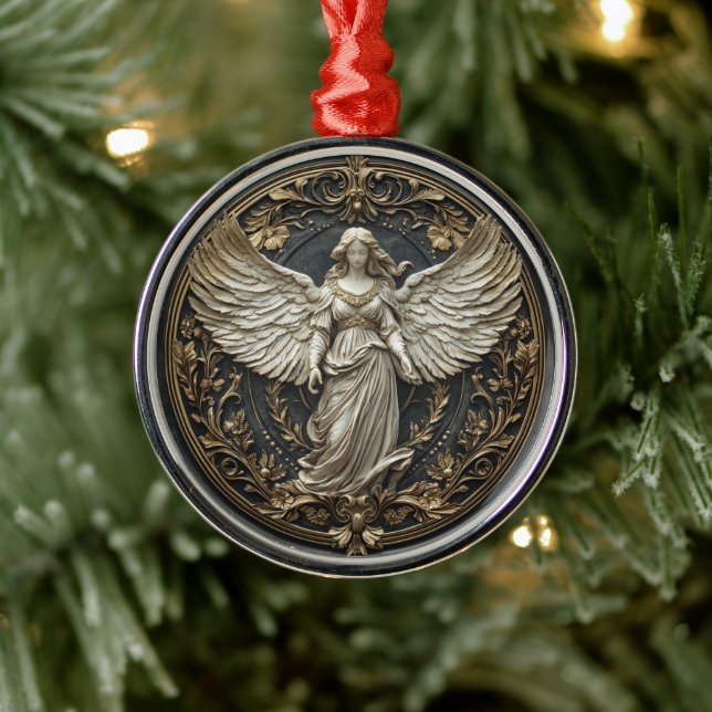 Elegante Anjo da Guarda Enfeite de Natal (Árvore)