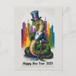 Elegante Ano Novo 2025 Cartão para a Profissão Com