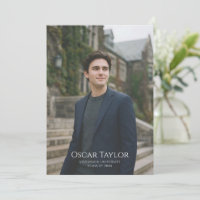 Elegante Anúncio de Formatura Minimalista para Tur