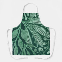 Elegante Aquarela Verde Botânico Folha Trabalho de