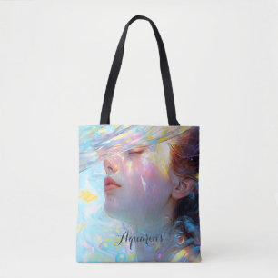 Elegante Aquarius Celestial Tote Bag