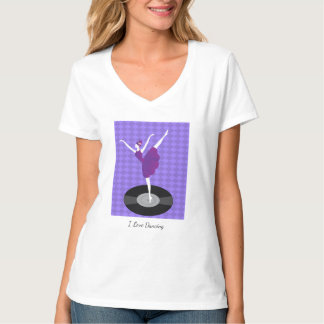 Elegante Ballerina Dance T-Shirt - Eu Adoro Dançar