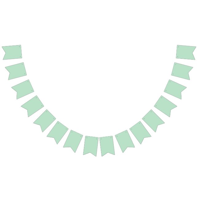 Elegante Bandeira de Bunting Verde Menta (Todos)