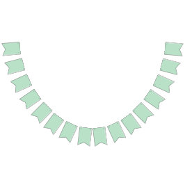 Elegante Bandeira de Festão Verde Menta