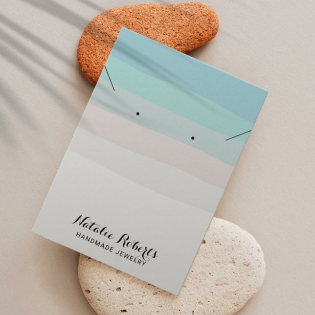 Elegante Beach Colors Jewelry Earring Display (Criador carregado)