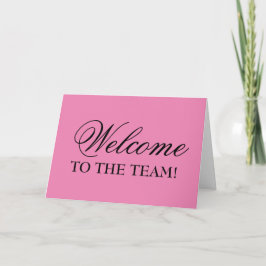 Elegante Bem-Vindo Ao Cartão De Saudação Da Equipe