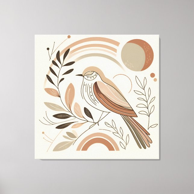 Elegante Bird Canvas Art (Frente)
