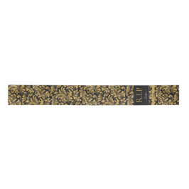 Elegante Black e Dourado nome personalizado de vid