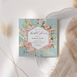 Elegante Blush Bohemian Floral Chá de panela