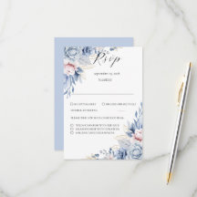 elegante Boho RSVP de casamento de flores silvestr