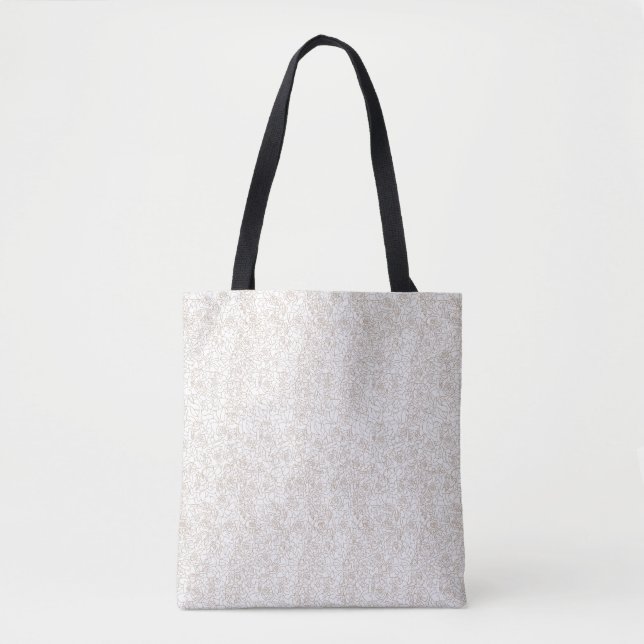 Elegante Bolsa Tote Floral Presente para Ela (Frente)