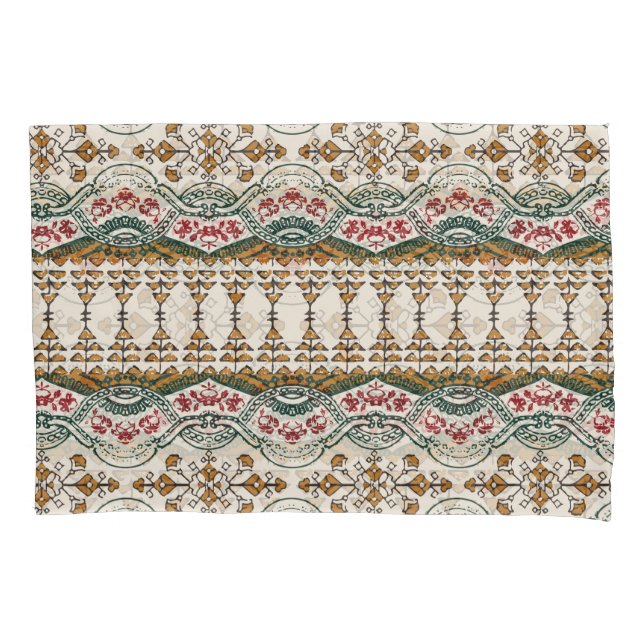 Elegante Borda Floral de Boho Étnica (Frente)