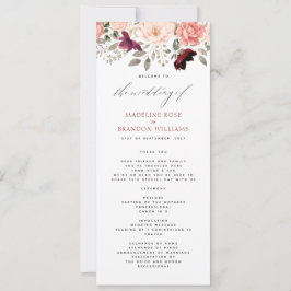Elegante Burgundy Blush Floral Wedment