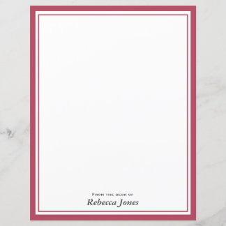 Elegante Burgundy Personalizado Da Minha Mesa