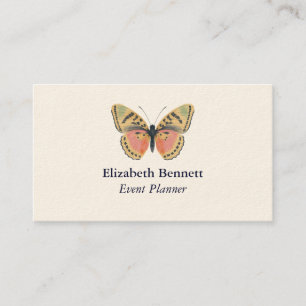 Elegante Butterfly Cartão de visita - Personalizáv