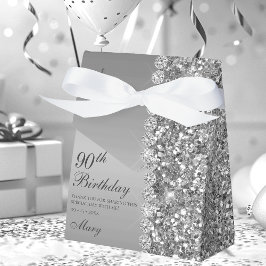 Elegante Caixa de Prata para 90º Aniversário