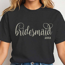 Elegante Camiseta Branca para Damas de Honra