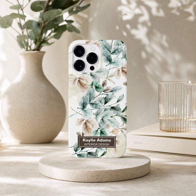 Elegante capa de iPhone Case-Mate floral em aquare (Elegant watercolor floral Case-Mate iPhone case)