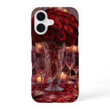 Elegante capa de telefone vermelha do Dia dos Namo