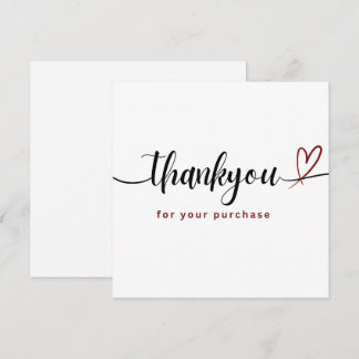Elegante Carta de Agradecimento pela Compra