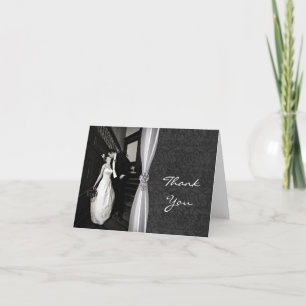 Elegante Cartão de Agradecimento de Foto Personali