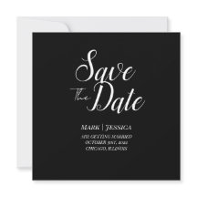 Elegante cartão de agradecimento Save The Date