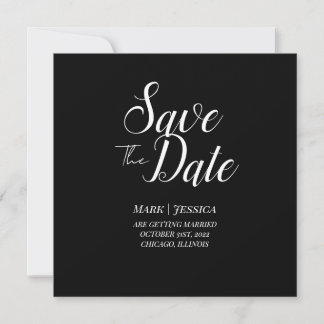 Elegante cartão de agradecimento Save The Date