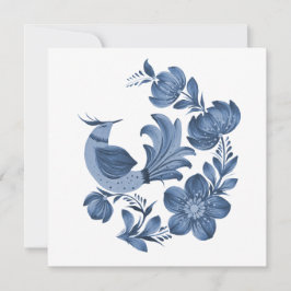 Elegante Cartão de Saudação Personalizado com Arte