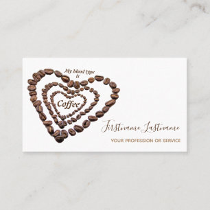 Elegante cartão de visita Barista e Café
