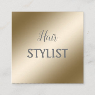 Elegante cartão de visita de ouro metálico moderno