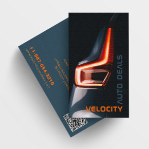 Elegante - Cartão de visita preto de desativação a