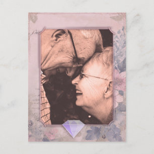 Elegante Cartão Postal de Foto de Salvar a Data ao