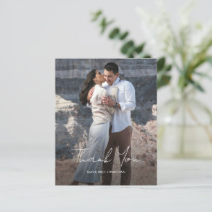 Elegante Cartões de agradecimentos de Casamento de
