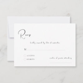 Elegante Casamento Moderno Preto e Branco