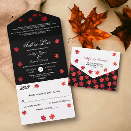 Elegante Casamento outono Russo Negro E Branco