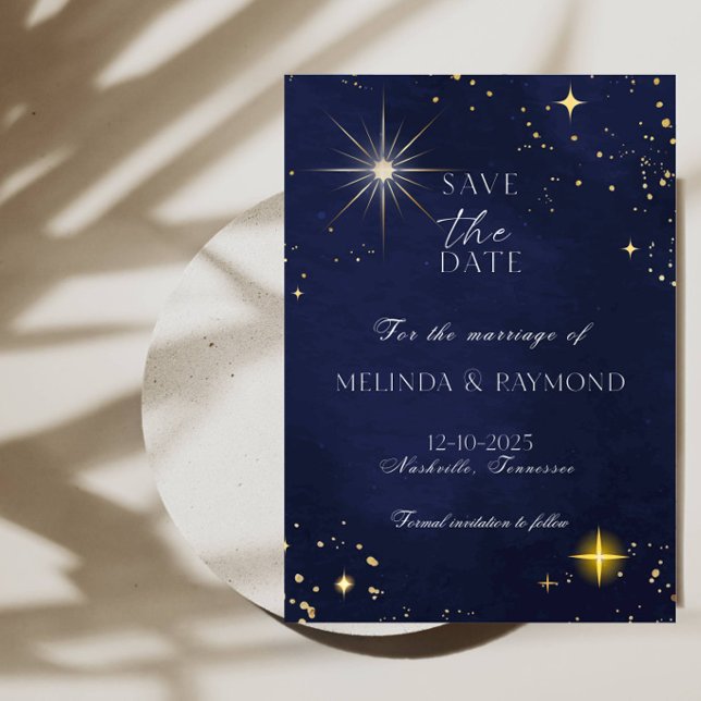 Elegante Casamento Salve a Data - Anúncio de Casam (Criador carregado)