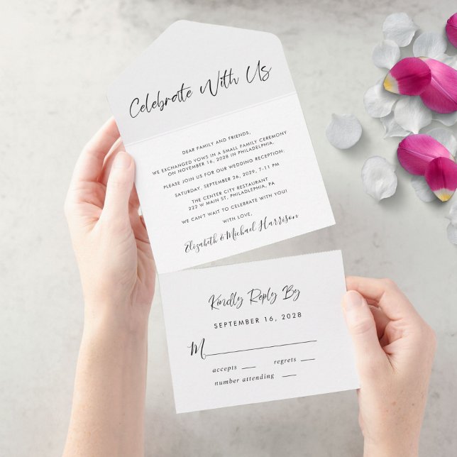 Elegante Celebre Conosco Recepção de Casamento (Criador carregado)