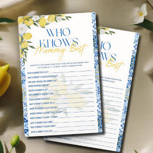 Elegante Chá de fraldas Lemon que conhece a Mamãe 