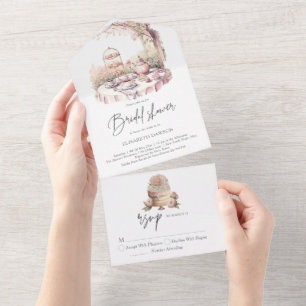 Elegante Chá de panela Jardim Rsvp
