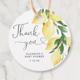 Elegante Chá Lemon Obrigado Por Etiquetas Favoráve