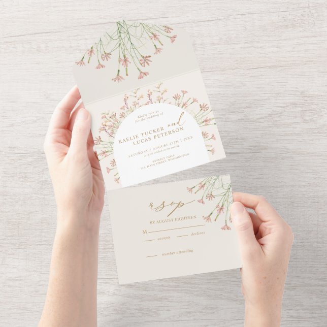 Elegante Charm Wild Flower Wedding (Tearaway)