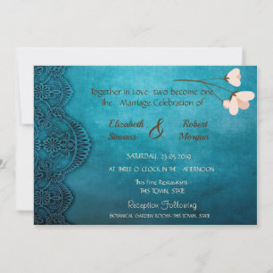 Elegante Chique Convite de Casamento Vintage