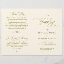 Elegante Clássico Dourado, Casamento dobrável