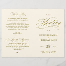 Elegante Clássico Dourado, Casamento dobrável